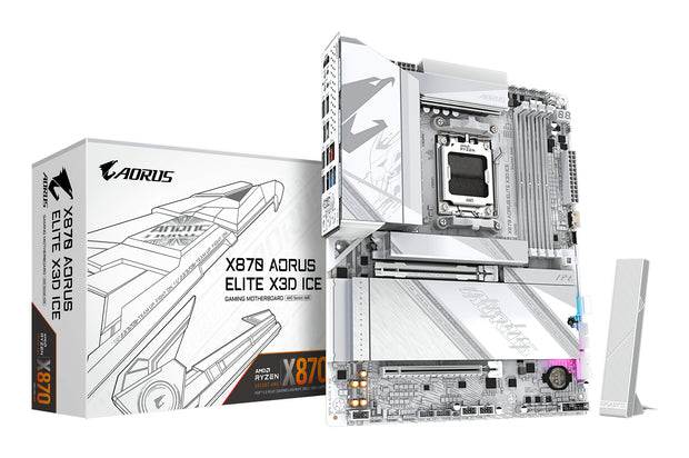 GIGABYTE X870 AORUS ELITE X3D ICE AMD X870 AM5-sockel ATX