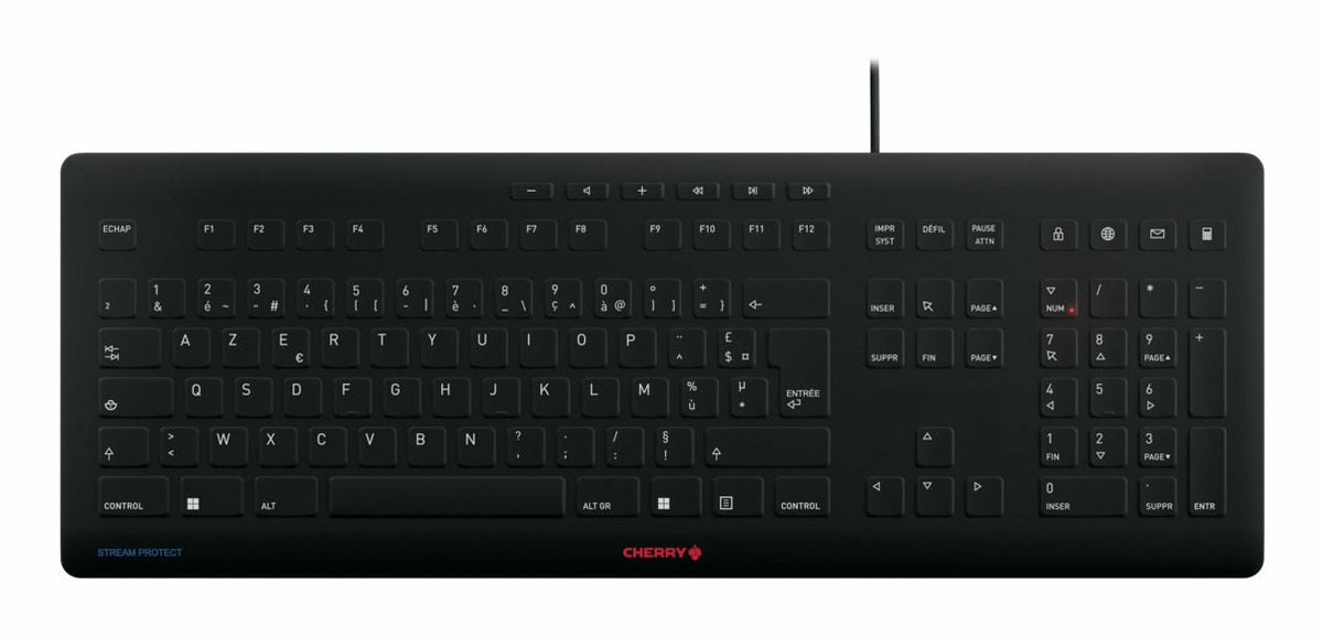 CHERRY JK-8502FR-2 tangentbord Universal USB AZERTY Fransk Svart