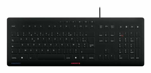 CHERRY JK-8502FR-2 tangentbord Universal USB AZERTY Fransk Svart