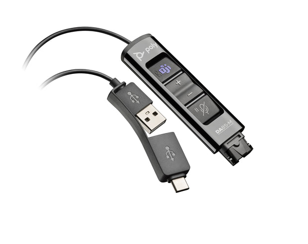 HP Poly DA85-M USB till QD-adapter hörlurstillbehör