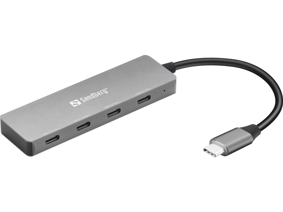 Sandberg 136-41 gränssnittshubbar USB 3.2 Gen 1 (3.1 Gen 1) Type-C 10000 Mbit/s Grå