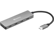 Sandberg 136-41 gränssnittshubbar USB 3.2 Gen 1 (3.1 Gen 1) Type-C 10000 Mbit/s Grå