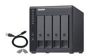 QNAP TR-004 Hölje för lagringsenheter HDD- / SSD kabinett Svart 2.5/3.5"