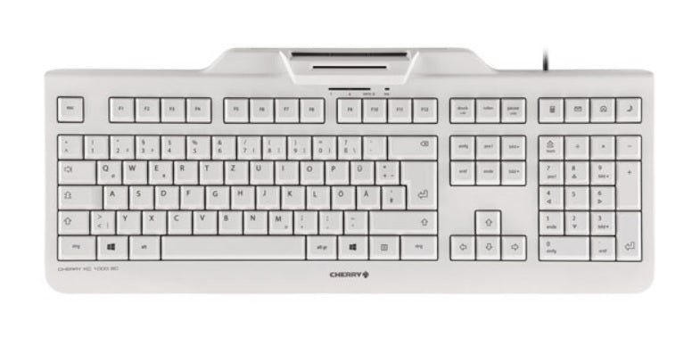 CHERRY KC 1000 SC tangentbord USB schweizisk Grå