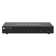 Techly IDATA DP-KVM4 KVM-switchar Rackmontering Svart