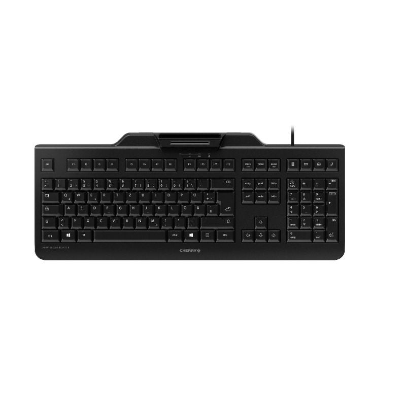 CHERRY SECURE BOARD 1.0 tangentbord Kontor USB QWERTZ tyska Svart