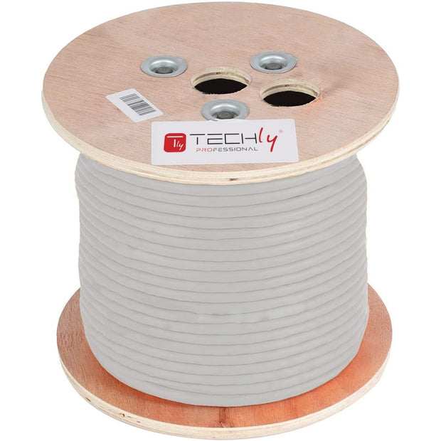 Techly ITP-C6A-FLS305 nätverkskablar Grå 305 m Cat6a S/FTP (S-STP)