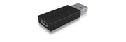 ICY BOX IB-CB015 USB Type-C 3.1 (Gen 2) USB Type-A 3.1 (Gen 2) Svart