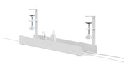 Neomounts ADS07-121WH kabelsamlare Bord Kabelränna Vit