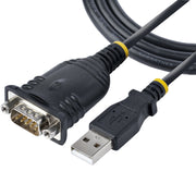 StarTech.com 1P3FP-USB-SERIAL kabelomvandlare (hane/hona) DB-9 USB Type-A Svart
