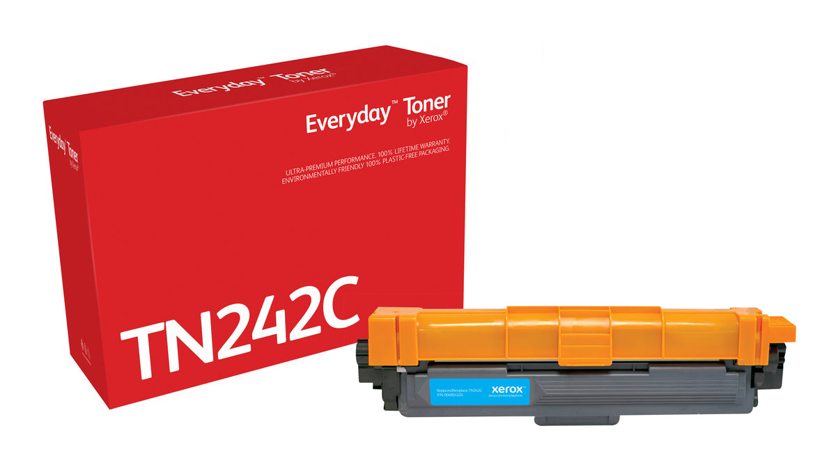 Everyday Cyan Toner by Xerox compatible with Brother TN242C