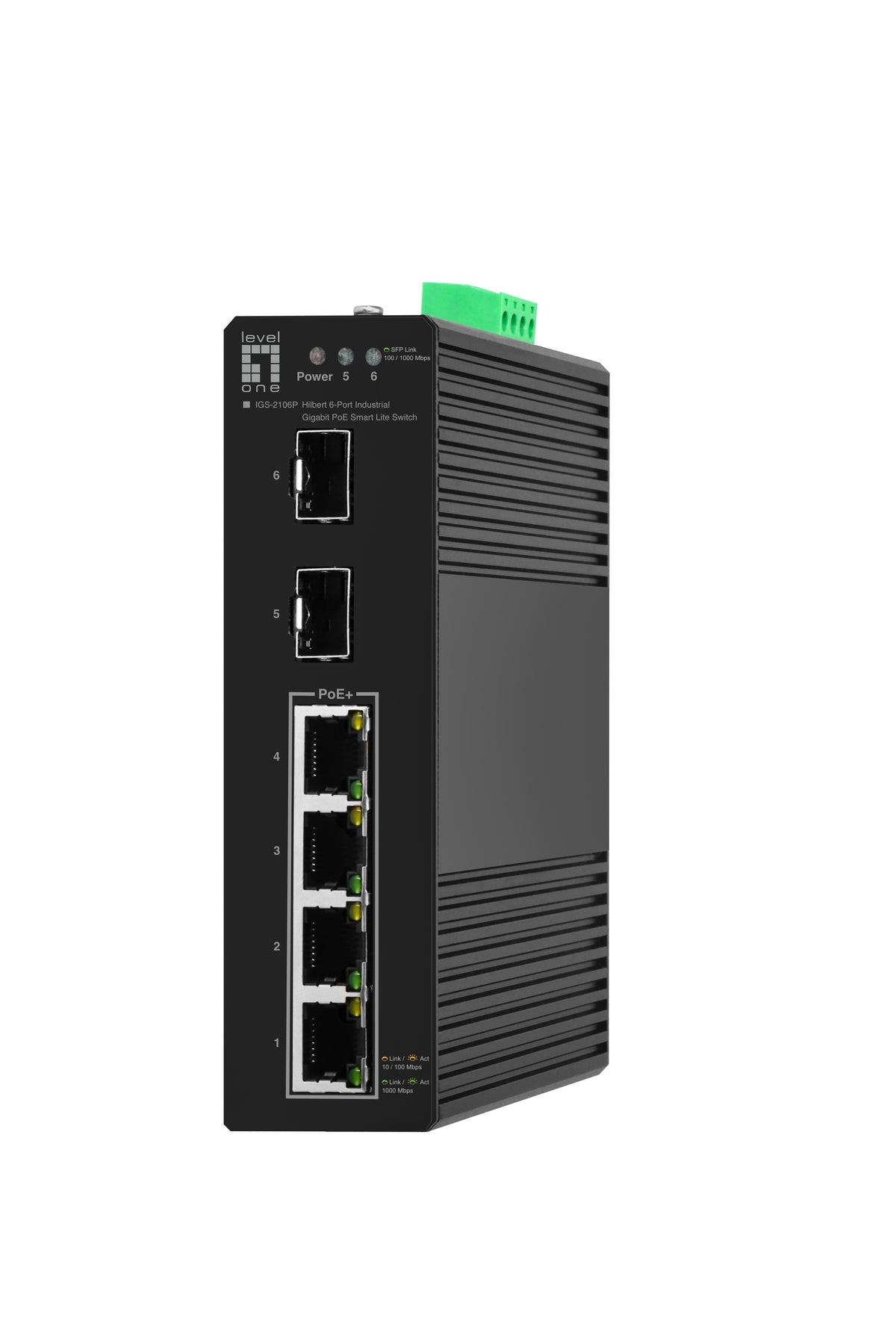 LevelOne IGS-2106P nätverksswitchar hanterad L2 Gigabit Ethernet (10/100/1000)
