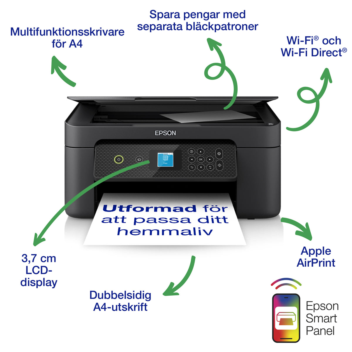 Epson Expression Home XP-3200 - Bläckstråleskrivare - Duplex