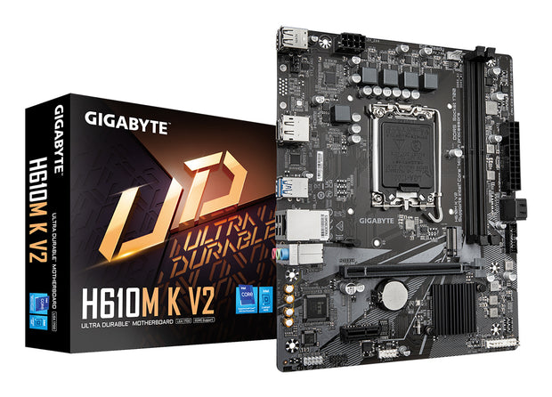 GIGABYTE H610M K V2 moderkort Intel H610 LGA 1700 micro ATX