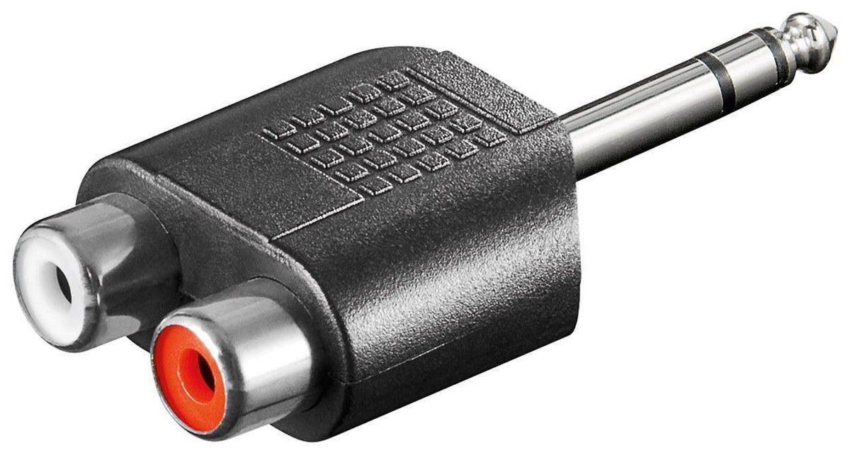 Microconnect AUDANH kabelomvandlare (hane/hona) 6.35mm 2 x RCA