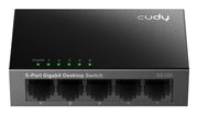 Cudy GS105 nätverksswitchar Ohanterad Gigabit Ethernet (10/100/1000) Svart