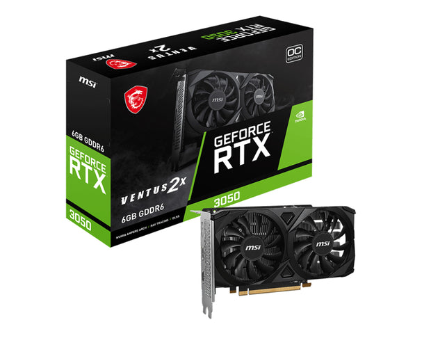 MSI VENTUS GeForce RTX 3050 2X E 6G OC NVIDIA grafikkort