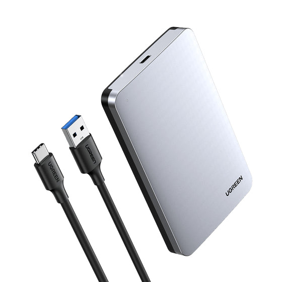 Ugreen 70498 Hölje för lagringsenheter HDD- / SSD kabinett Aluminium 2.5"