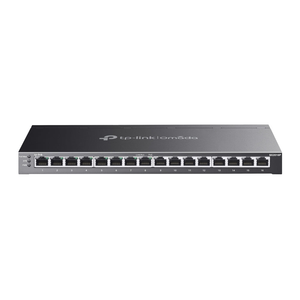 TP-Link Omada SG2016P nätverksswitchar hanterad L2/L2+ Gigabit Ethernet