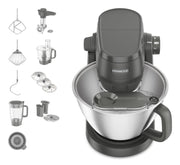 Kenwood KHC30.070GY matberedare 1000 W 4,3 l Rostfritt stål
