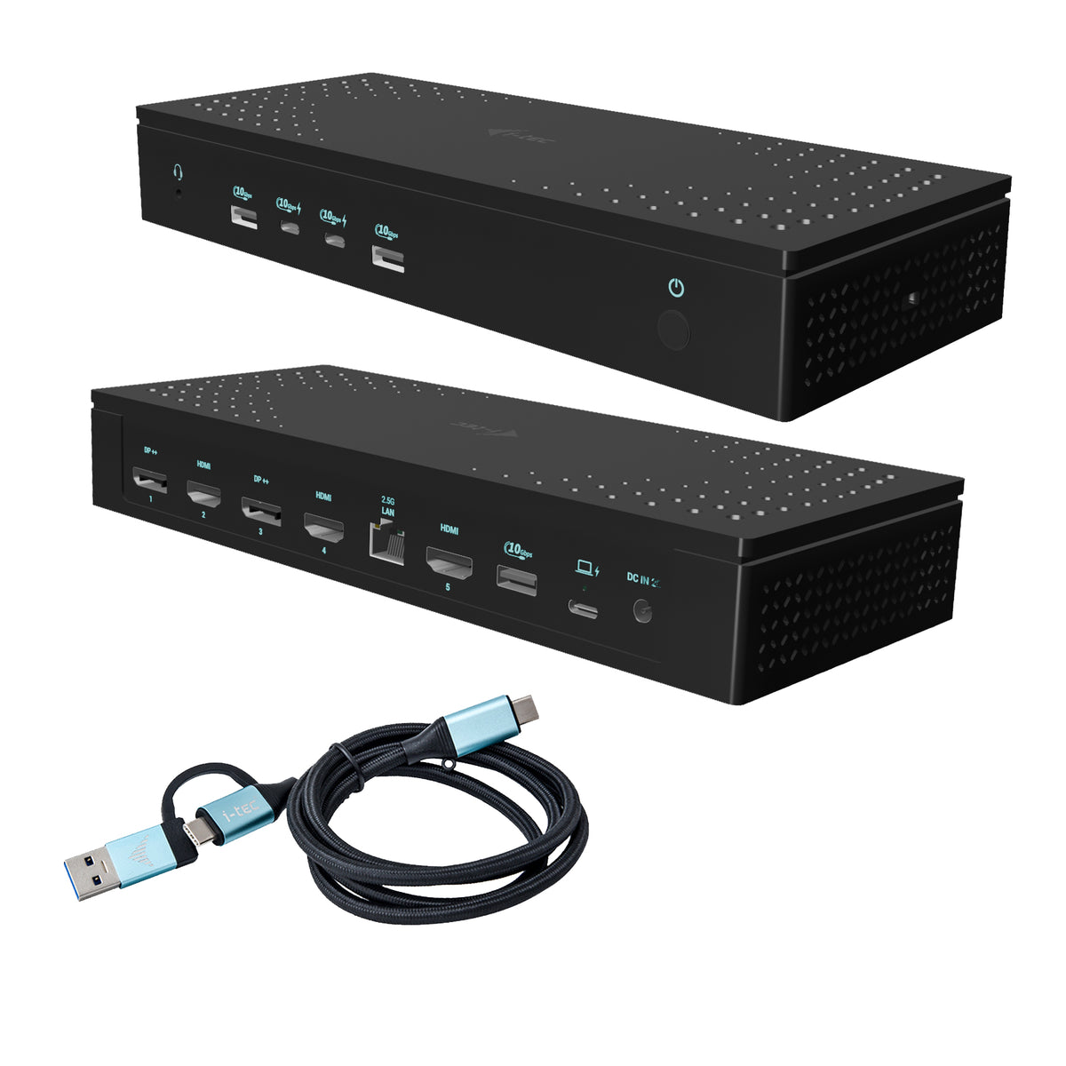 i-tec CA5MONITORDOCKPD dockningsstationer för bärbara datorer Kabel USB 3.2 Gen 1