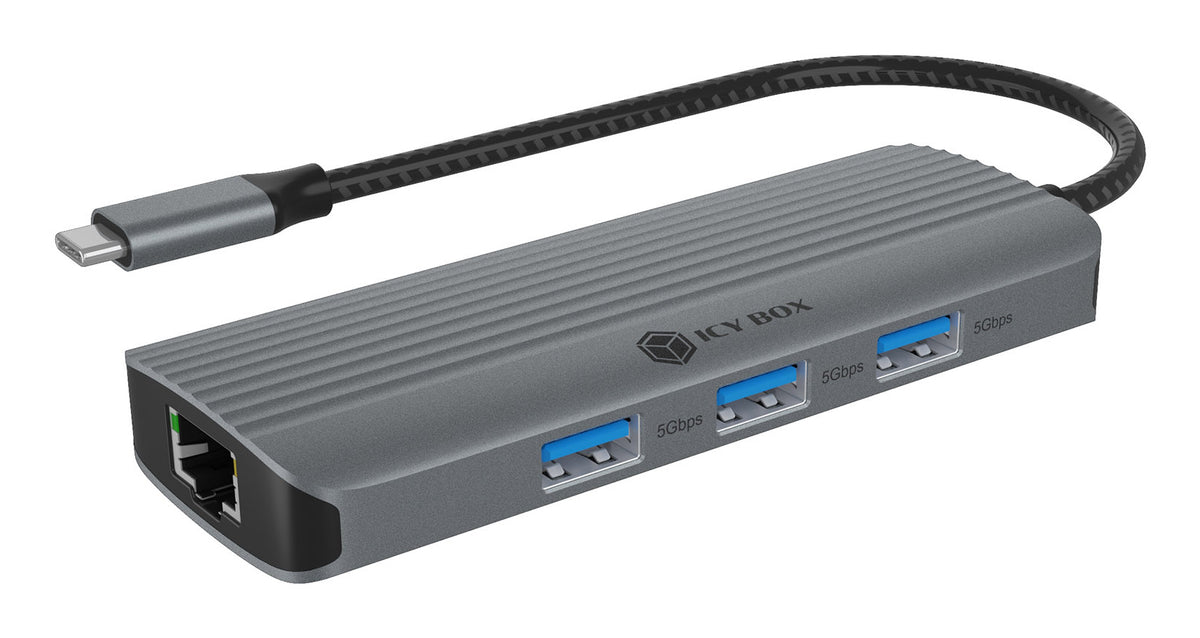 ICY BOX IB-DK4034a-CPD Kabel USB 3.2 Gen 1 (3.1 Gen 1) Type-C Aluminium