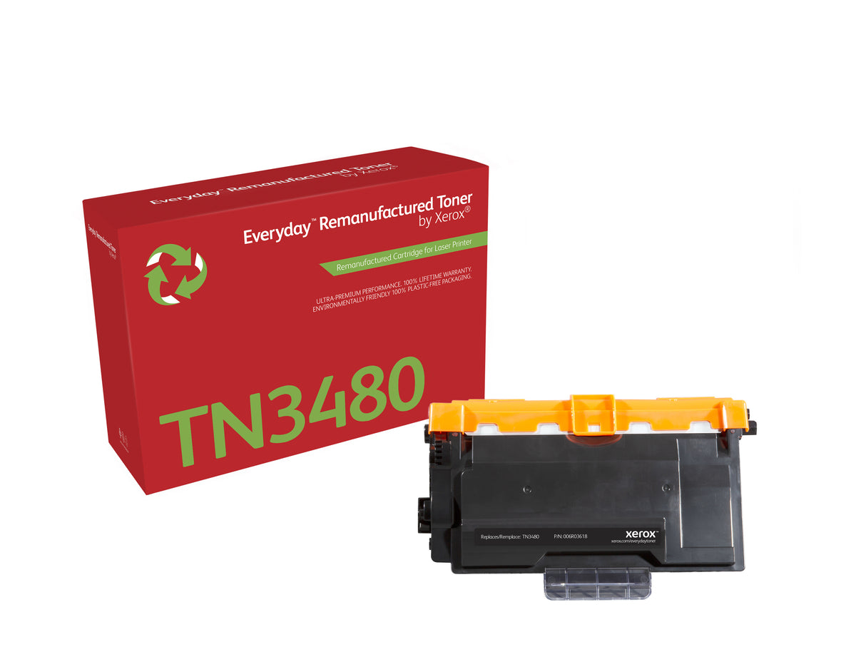 Everyday Mono Remanufactured Toner by Xerox compatible with Brother TN3480