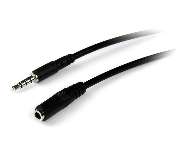 StarTech.com 1m 3.5mm/3.5mm ljudkabel 3,5mm Svart