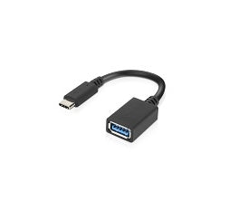 Lenovo 4X90Q59481 USB-kablar USB 3.2 Gen 1 (3.1 Gen 1) 0,14 m USB C USB A 5 Gbit/s Svart