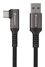 GENESIS NVC-2220 USB-kablar USB 3.2 Gen 1 (3.1 Gen 1) 3 m USB A USB C 5 Gbit/s Svart