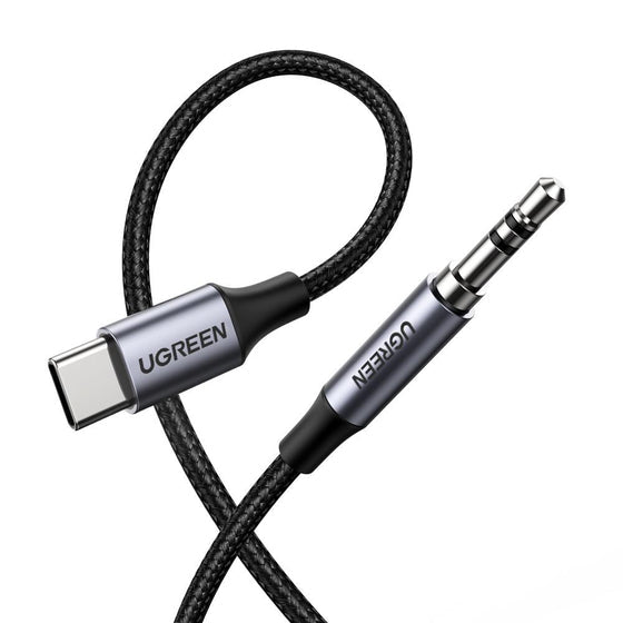 Ugreen 30633 ljudkabel 1 m 3,5mm USB Type-C Svart