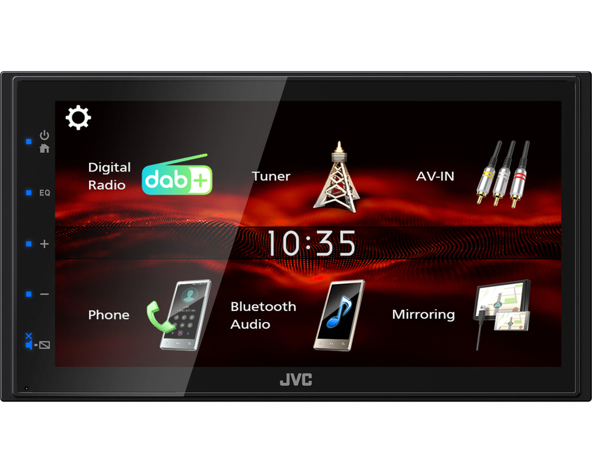 JVC KW-M180DBT radio/digitalmottagare för bil Svart 180 W