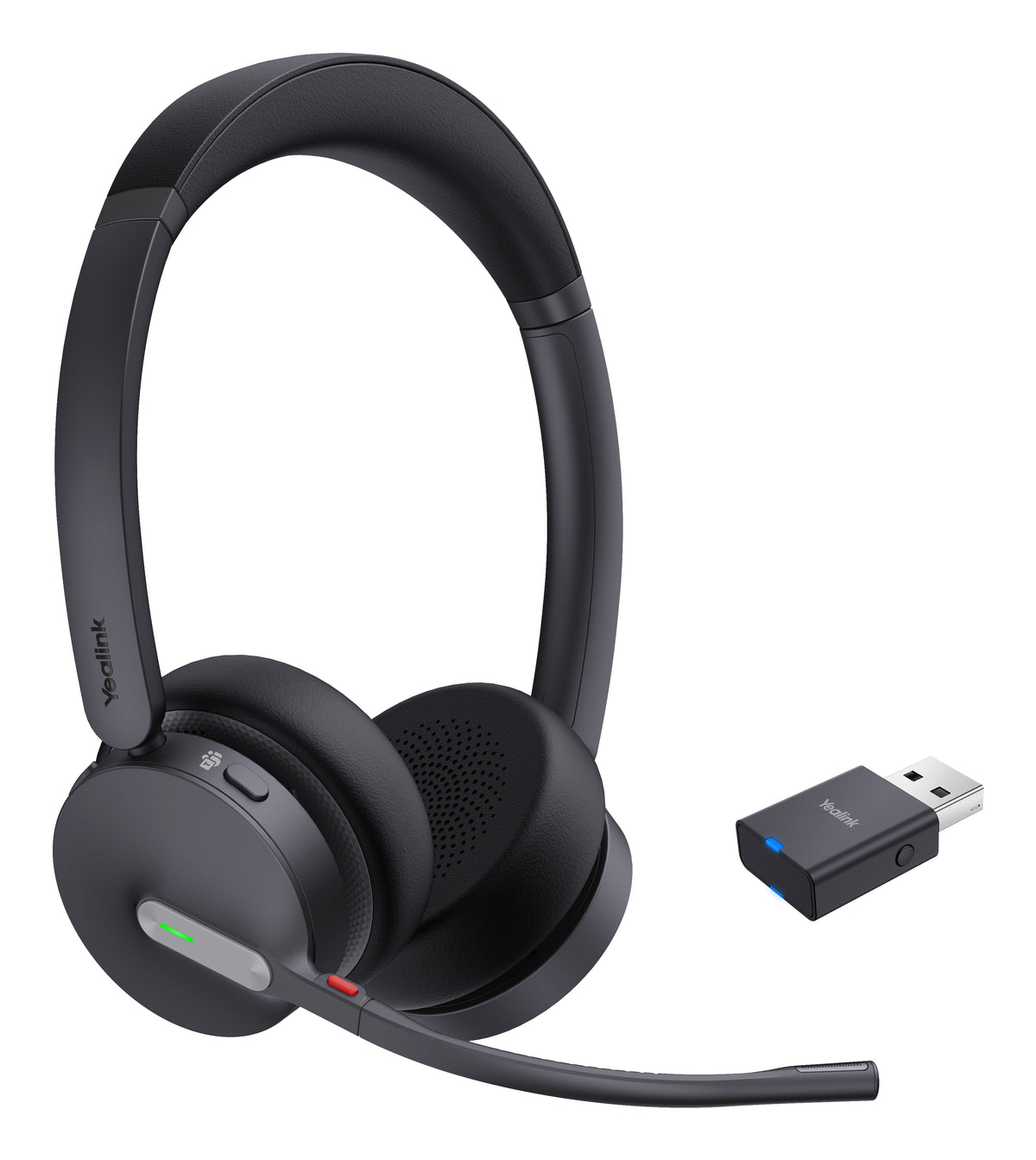 Yealink WH64 Hybrid Dual Teams Headset Trådlös Huvudband Kontor/callcenter Micro-USB