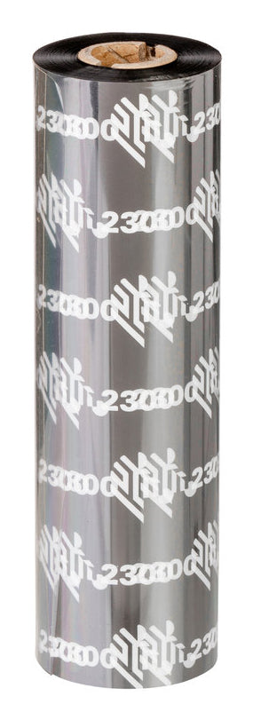 Zebra 2300 Performance Wax värmeband 74 m Svart