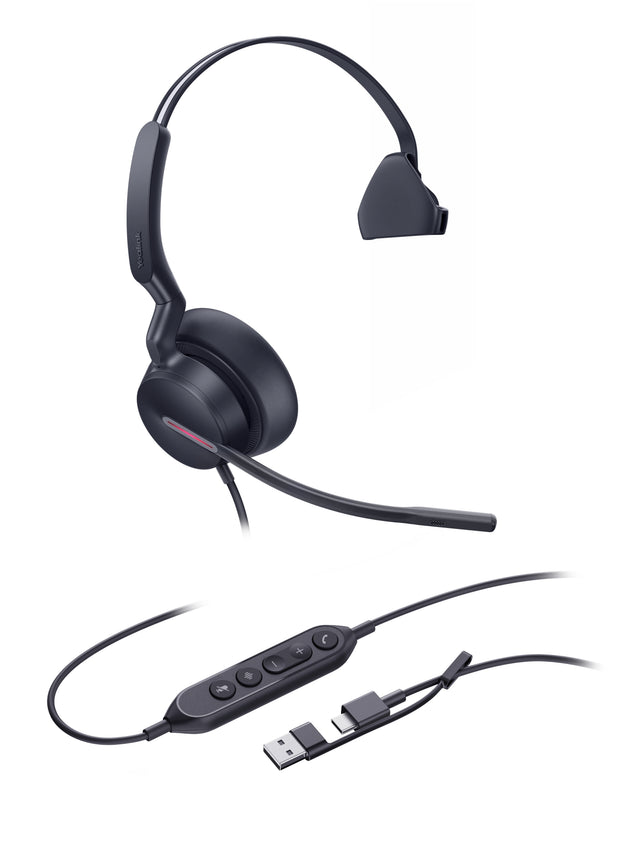 Yealink UH46 Mono USB-C/A Headset hörlurar
