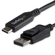 StarTech.com CDP2DP146B videokabeladapter 1,8 m USB Type-C DisplayPort Svart