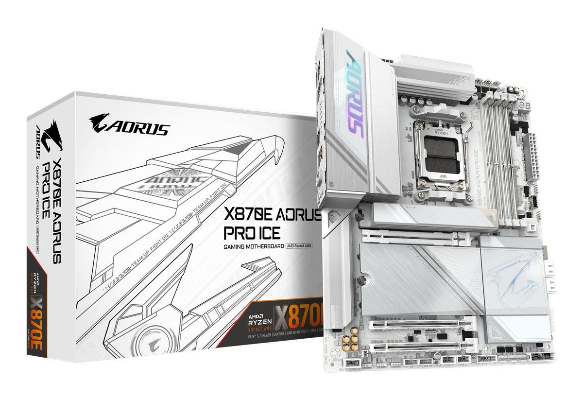 GIGABYTE X870E AORUS PRO ICE moderkort AMD X870E AM5-sockel ATX