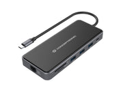 Conceptronic DONN15G dockningsstationer för bärbara datorer Kabel USB 3.2 Gen 1 (3.1