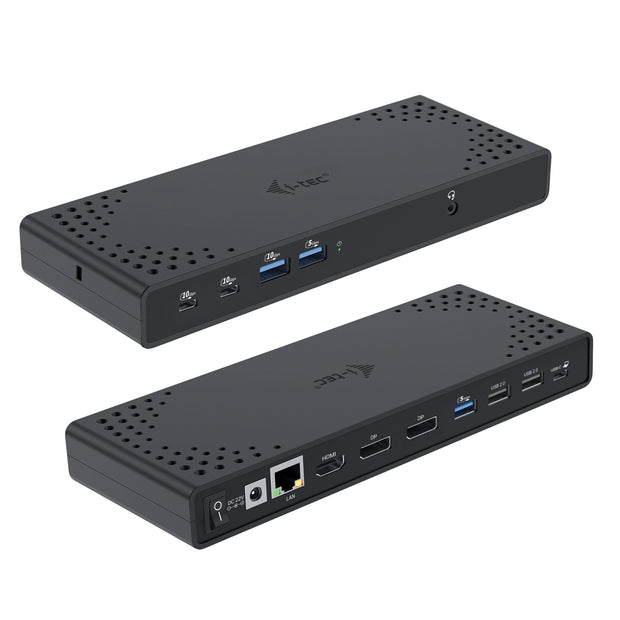 i-tec C31TRIPLE4KDOCKPD dockningsstationer för bärbara datorer Kabel USB 3.2 Gen 1 (3.1 Gen 1) Type-C Svart