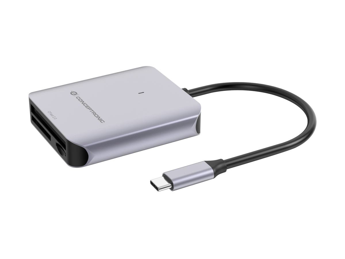 Conceptronic BIAN09G kortläsare USB 3.2 Gen 2 Type-C Grå