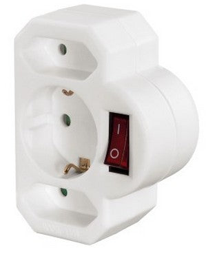 Hama 00108846 reseadaptrar Typ F Universal Vit