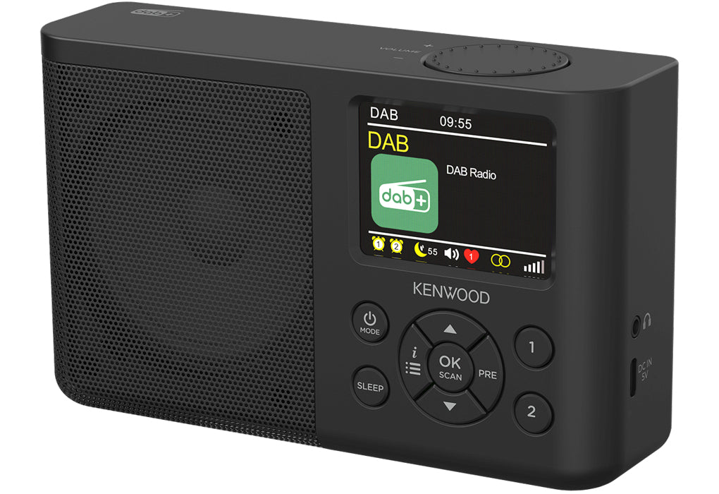 Kenwood CR-M33DAB Bärbar Digital Svart