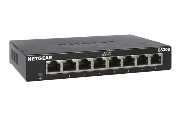 NETGEAR GS308-300PES nätverksswitchar Ohanterad L2 Gigabit Ethernet (10/100/1000)