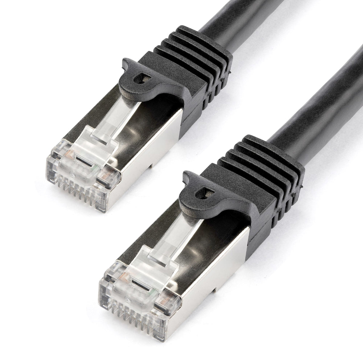 StarTech.com N6SPAT1MBK nätverkskablar Svart 1 m Cat6 SF/UTP (S-FTP)