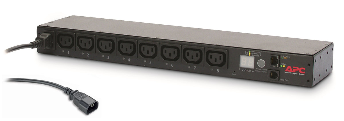 APC AP7920B grenuttag 8 AC-utgångar 0U/1U Svart