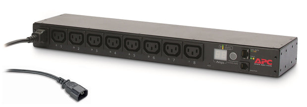 APC AP7920B grenuttag 8 AC-utgångar 0U/1U Svart