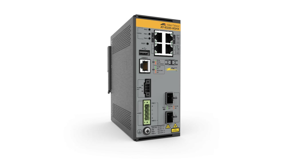 Allied Telesis AT-IE220-6GHX-80 hanterad L2 Gigabit Ethernet (10/100/1000) Strömförsörjning via Ethernet