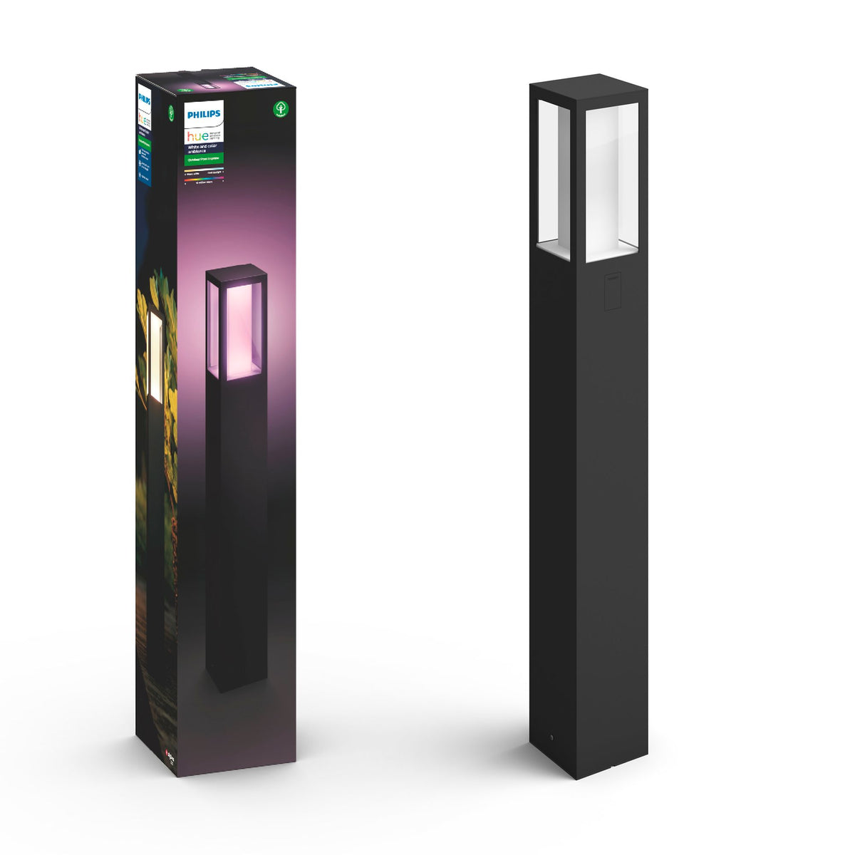 Philips Hue White och Color Ambiance Impress stolplampa för utomhusbruk