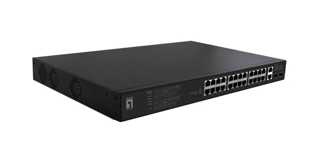 LevelOne FGP-2831 nätverksswitchar Ohanterad Fast Ethernet (10/100) Strömförsörjning via Ethernet (PoE) stöd