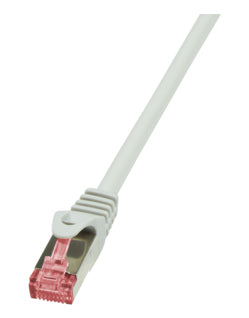 LogiLink CQ2102S nätverkskablar Grå 15 m Cat6 S/FTP (S-STP)